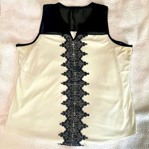 White and black tank- Maurice’s XXL